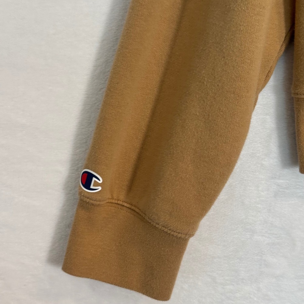 Champion Tan Brown Crewneck Sweatshirt Medium - Picture 6 of 8